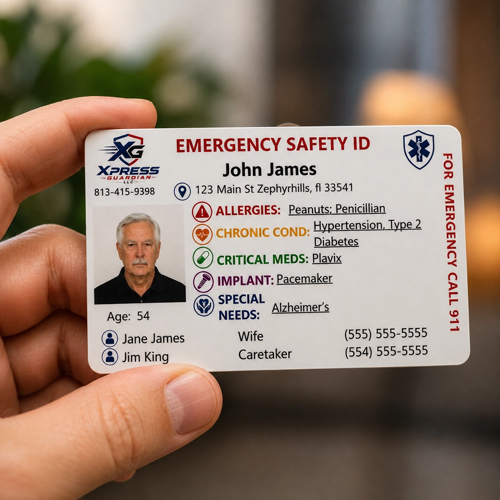 Emergency Safety ID Card